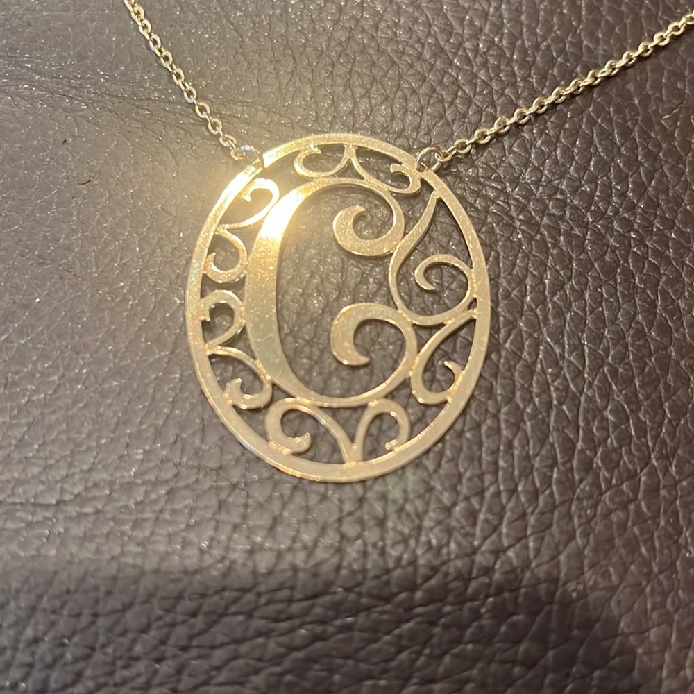 “C” MONOGRAM NECKLACE